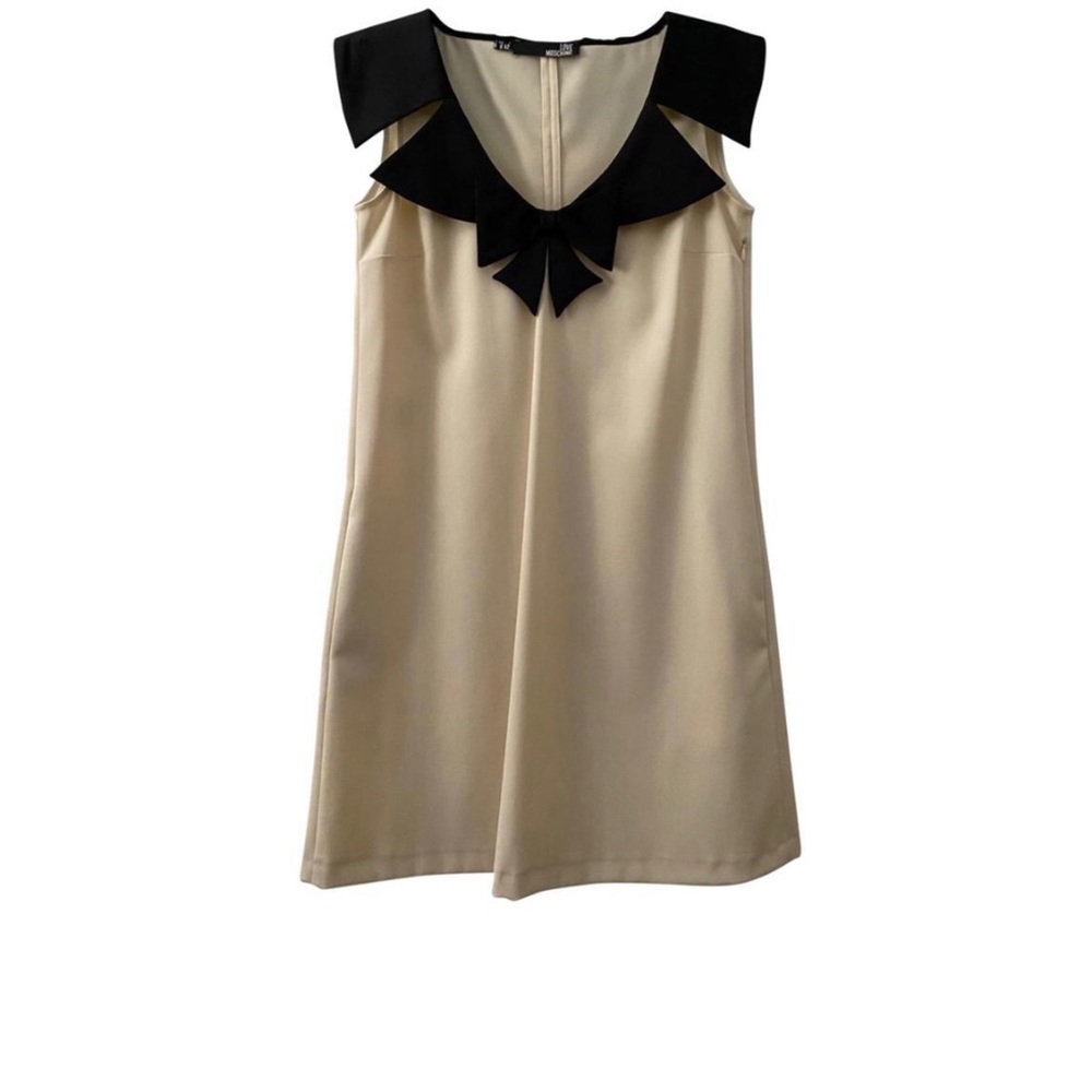 Love Moschino Tuxedo Bow Dress NWOT